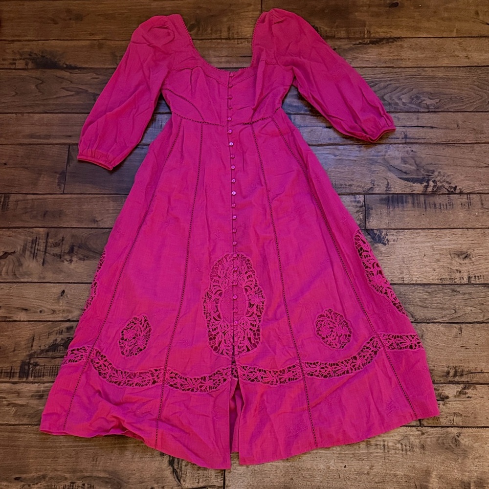 Free People Lace Midi Dress